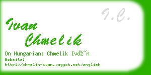 ivan chmelik business card